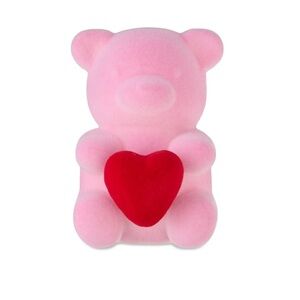 Pink Teddy Bear with Red Heart